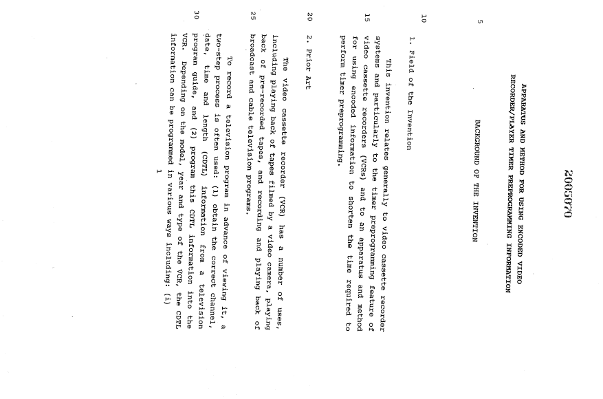 Document de brevet canadien 2005070. Description 19931221. Image 1 de 35