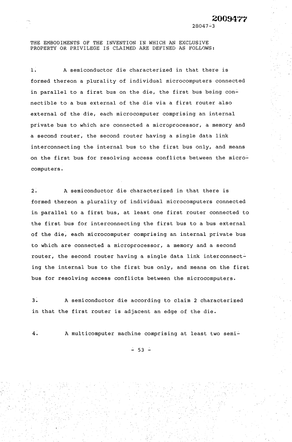 Document de brevet canadien 2009477. Revendications 19891208. Image 1 de 9