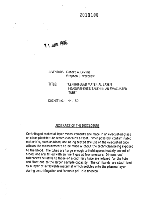 Document de brevet canadien 2011100. Abrégé 19960611. Image 1 de 1