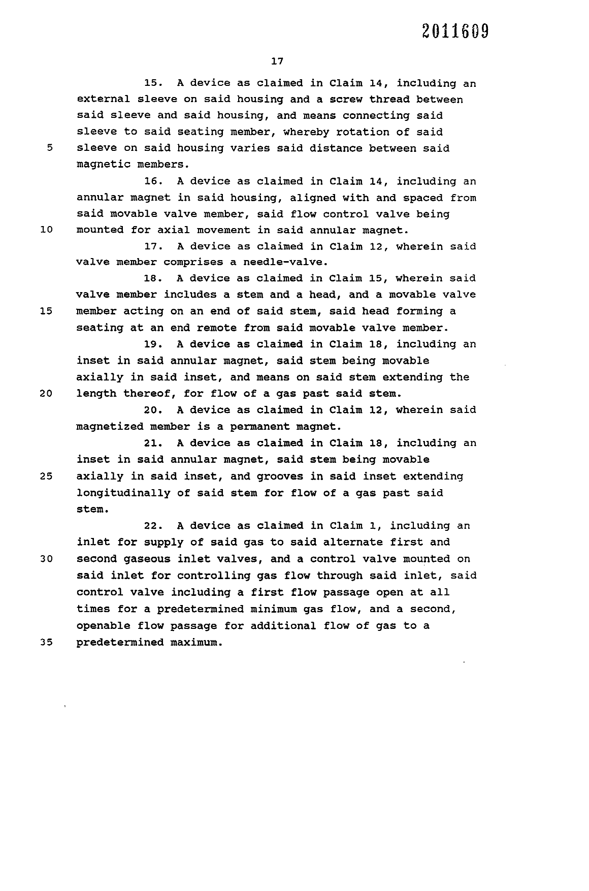 Canadian Patent Document 2011609. Claims 19921212. Image 4 of 4