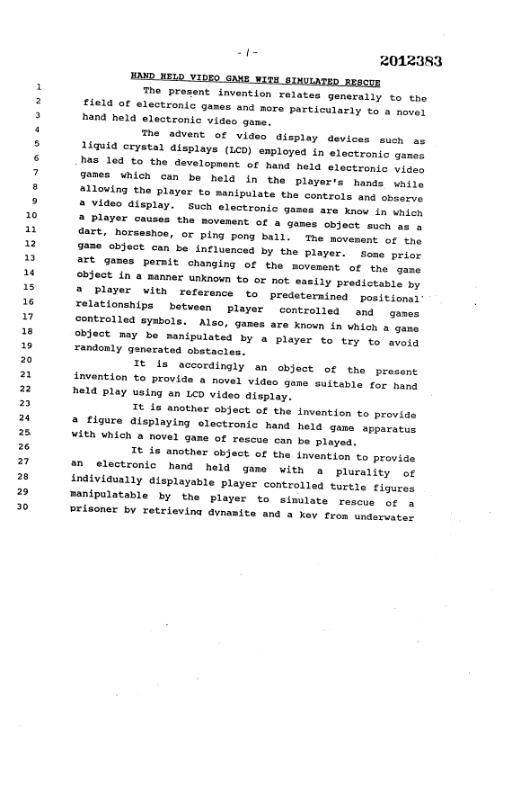 Document de brevet canadien 2012383. Description 19940226. Image 1 de 22
