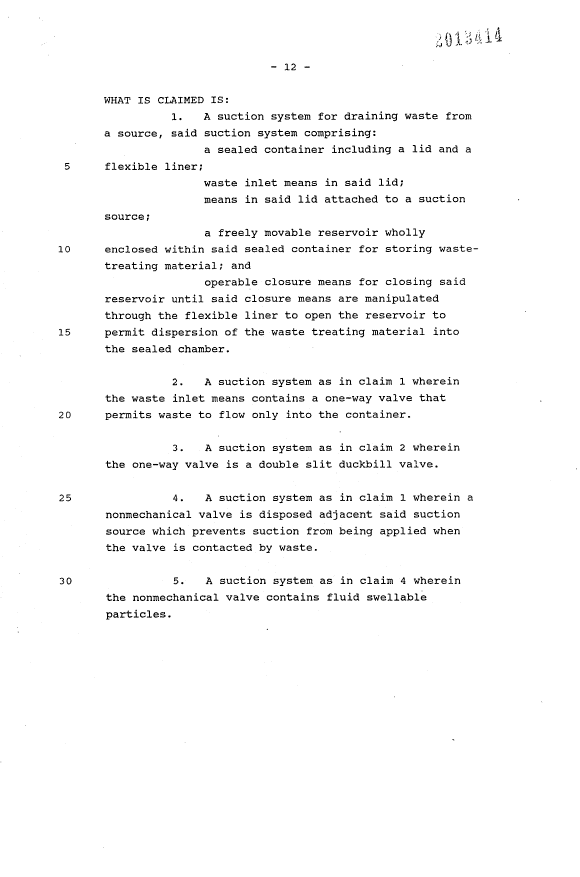 Document de brevet canadien 2013414. Revendications 19940409. Image 1 de 4