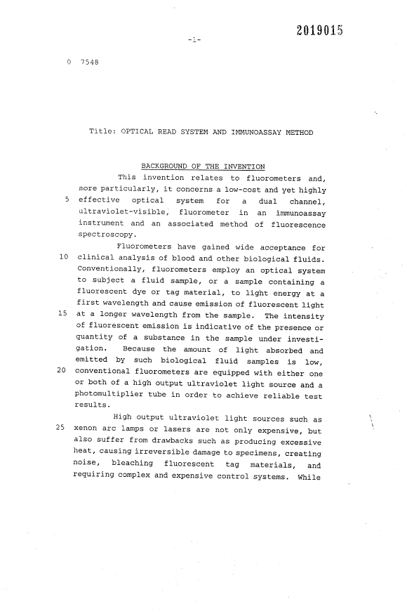 Document de brevet canadien 2019015. Description 19940312. Image 1 de 22