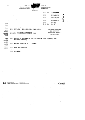 Canadian Patent Document 2026630. Cover Page 19981219. Image 1 of 4