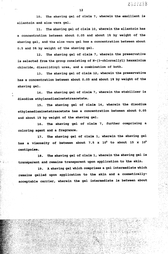 Document de brevet canadien 2027218. Revendications 19910412. Image 2 de 5