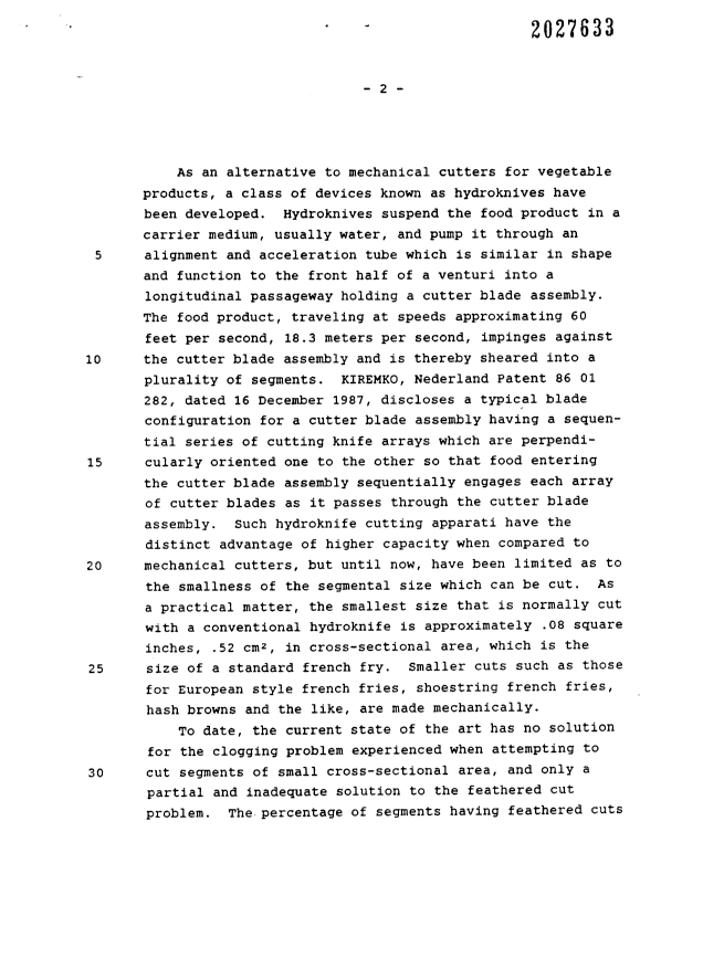 Canadian Patent Document 2027633. Description 19950103. Image 2 of 20