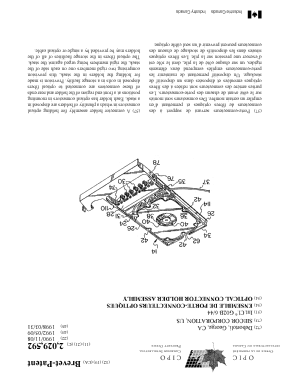 Canadian Patent Document 2029592. Cover Page 19971206. Image 1 of 1