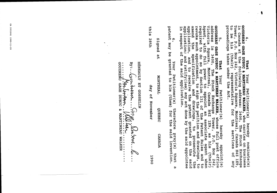 Document de brevet canadien 2031041. Cession 19891228. Image 3 de 4