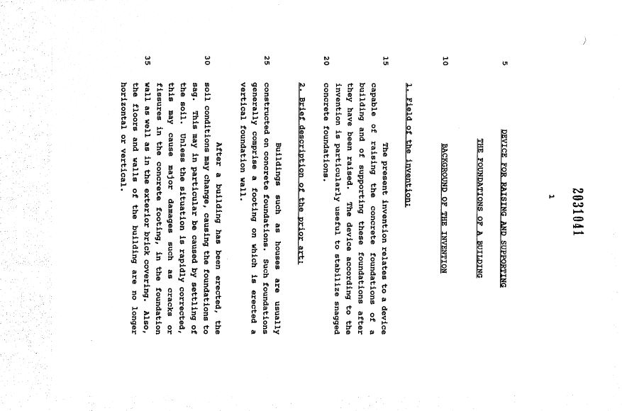 Document de brevet canadien 2031041. Description 19931226. Image 1 de 14
