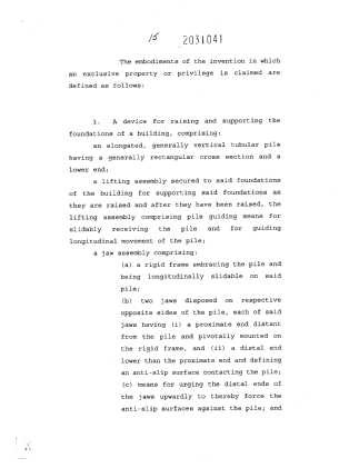 Document de brevet canadien 2031041. Revendications 19951216. Image 1 de 3