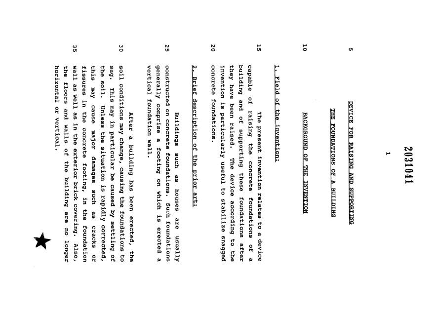 Document de brevet canadien 2031041. Description 19951216. Image 1 de 15