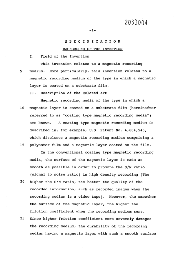 Document de brevet canadien 2033004. Description 19980119. Image 1 de 39