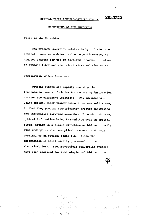 Canadian Patent Document 2033543. Description 19940709. Image 1 of 23