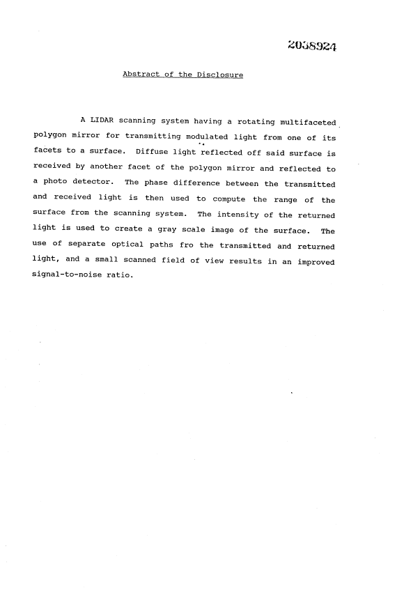 Document de brevet canadien 2038924. Abrégé 19940226. Image 1 de 1