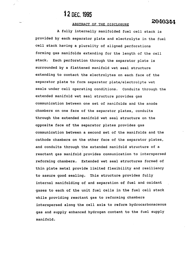 Document de brevet canadien 2040344. Abrégé 19951212. Image 1 de 1