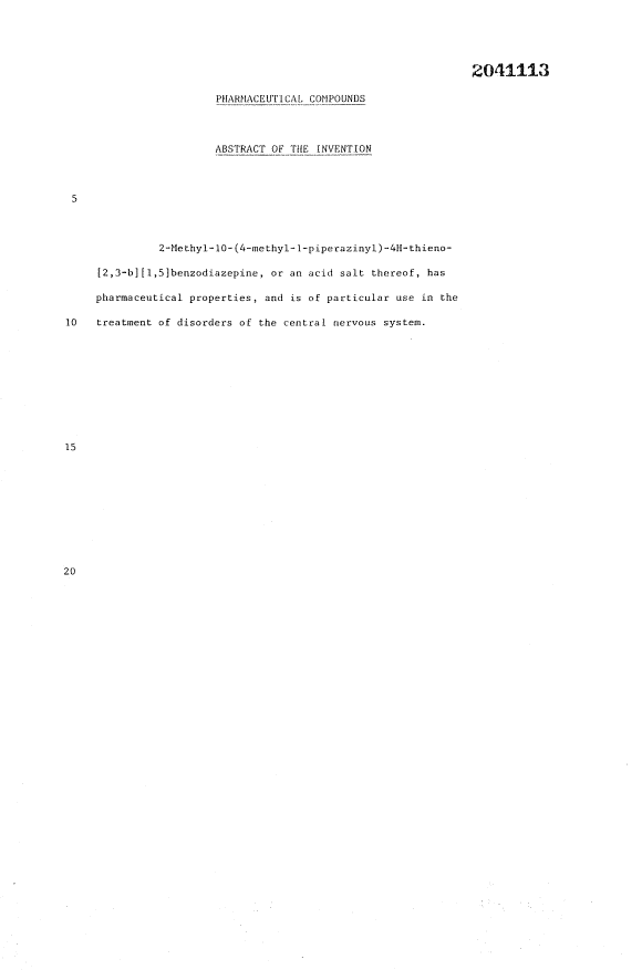 Document de brevet canadien 2041113. Abr%C3%A9g%C3%A9 19931222. Image 1 de 1