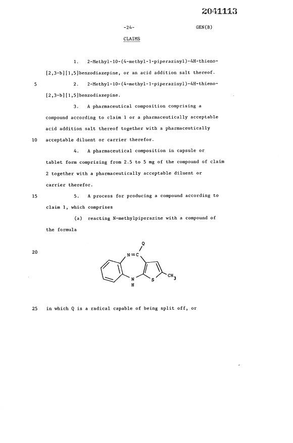Canadian Patent Document 2041113. Claims 19931222. Image 1 of 2