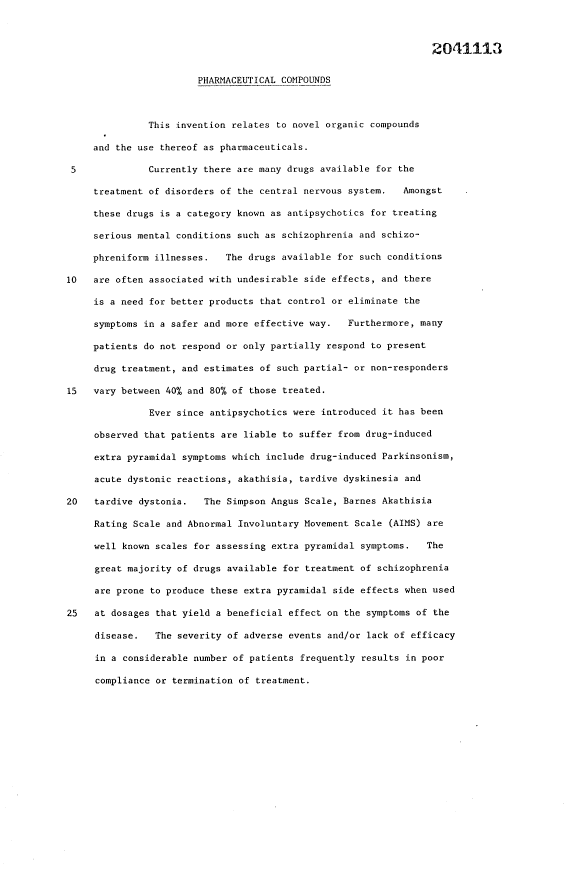 Canadian Patent Document 2041113. Description 19931222. Image 1 of 23