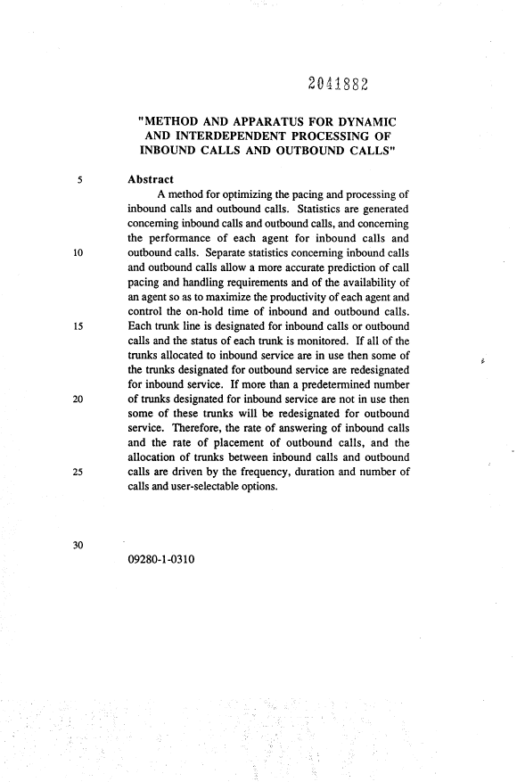 Document de brevet canadien 2041882. Abrégé 19940327. Image 1 de 1