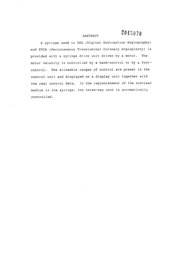 Document de brevet canadien 2045070. Abrégé 19920201. Image 1 de 1