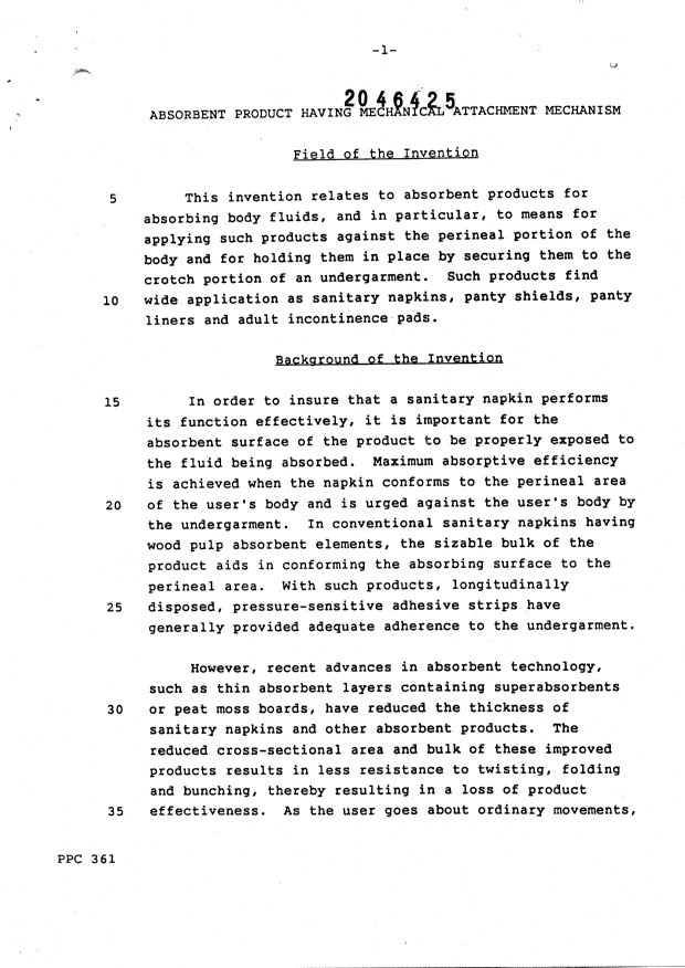Document de brevet canadien 2046425. Description 20010129. Image 1 de 17
