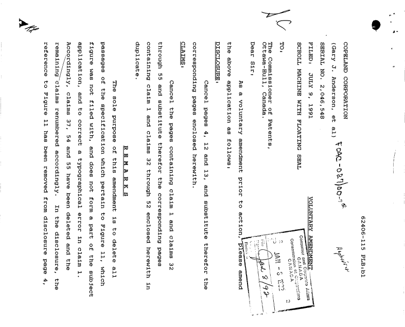 Canadian Patent Document 2046548. Prosecution-Amendment 19980603. Image 1 of 15