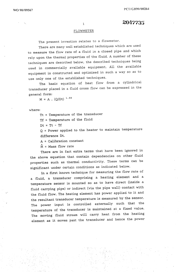 Document de brevet canadien 2047735. Description 19940226. Image 1 de 16
