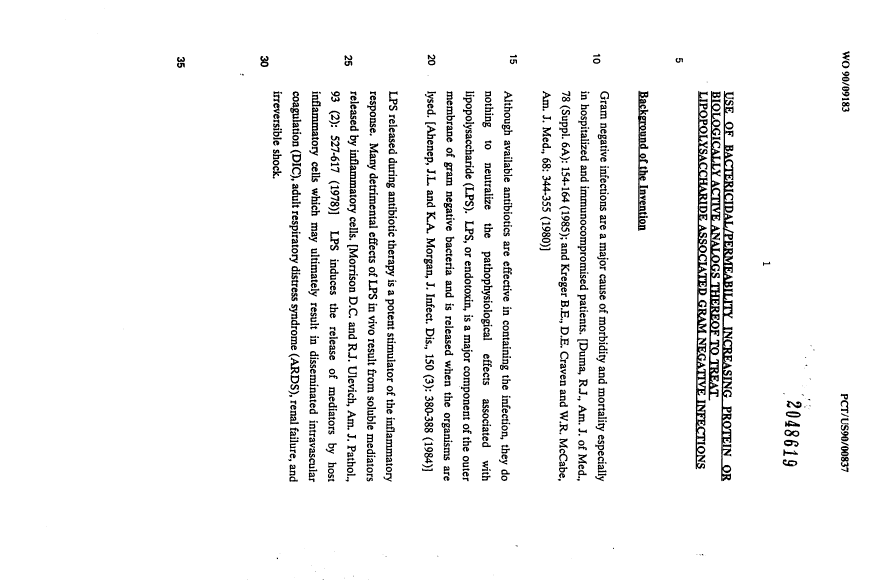 Document de brevet canadien 2048619. Description 19940507. Image 1 de 47