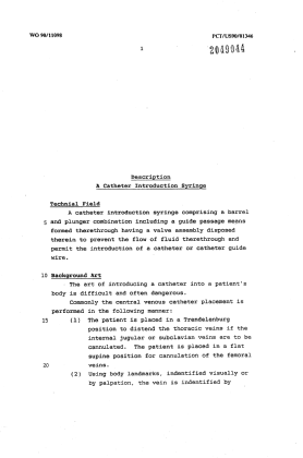 Canadian Patent Document 2049044. Description 19940521. Image 1 of 22