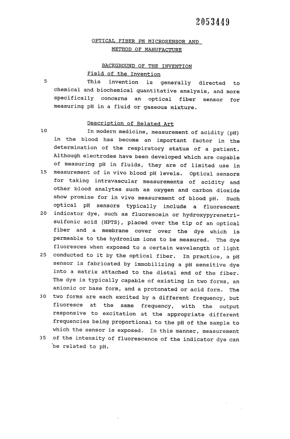 Canadian Patent Document 2053449. Description 19911217. Image 1 of 10