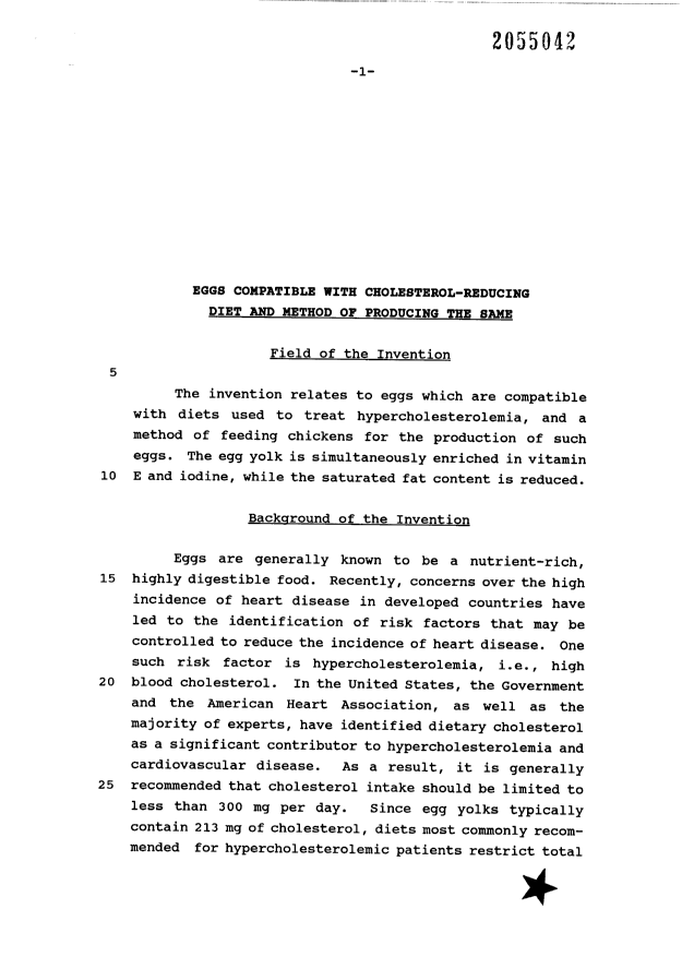 Canadian Patent Document 2055042. Description 19970228. Image 1 of 14