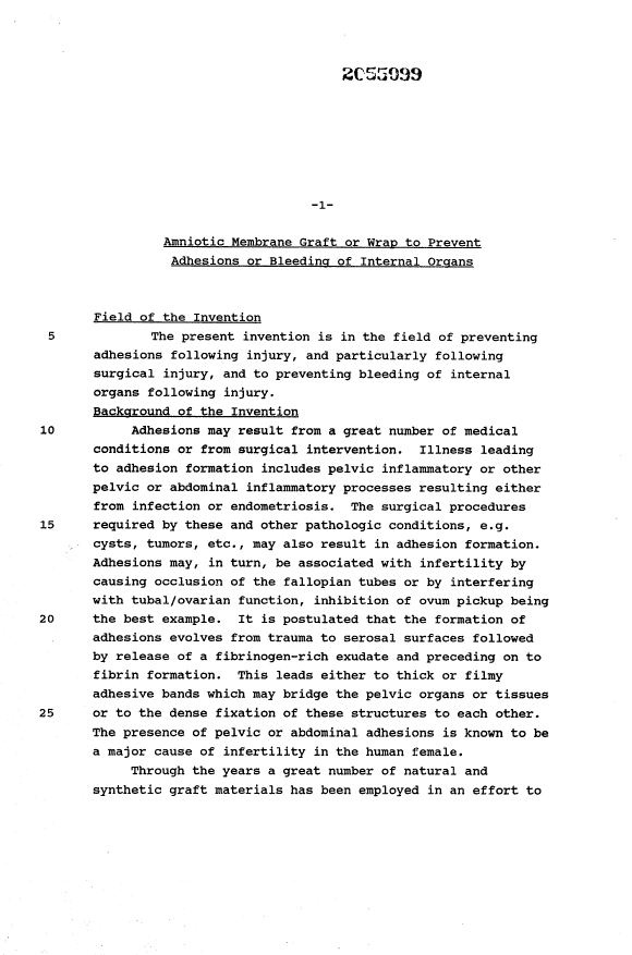 Document de brevet canadien 2055099. Description 19930508. Image 1 de 11