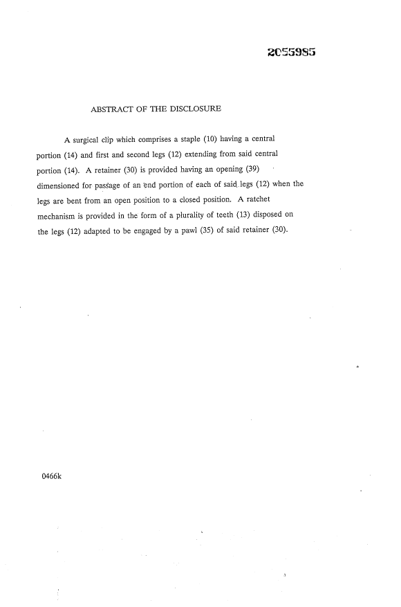 Document de brevet canadien 2055985. Abrégé 19920621. Image 1 de 1
