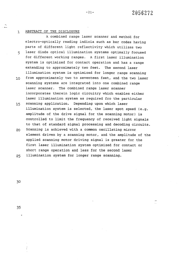 Document de brevet canadien 2056272. Abrégé 19931215. Image 1 de 1