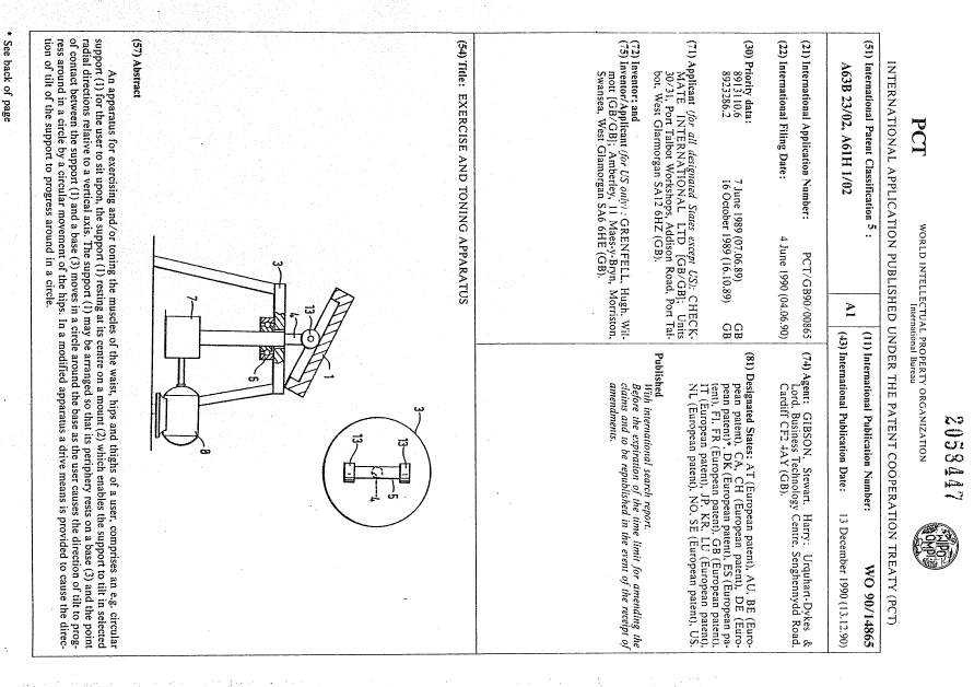 Document de brevet canadien 2058447. Abrégé 19901208. Image 1 de 1