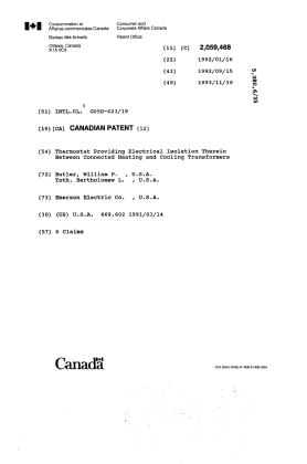 Canadian Patent Document 2059468. Cover Page 19931216. Image 1 of 1