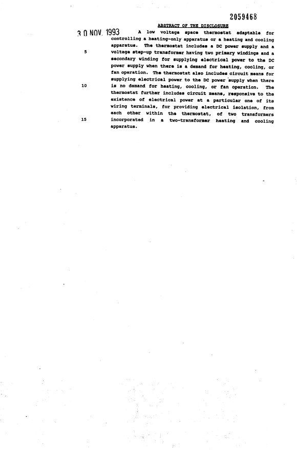 Canadian Patent Document 2059468. Abstract 19931216. Image 1 of 1