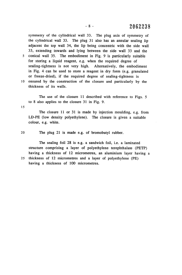 Canadian Patent Document 2062238. Description 19921220. Image 8 of 8
