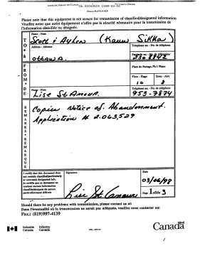 Canadian Patent Document 2063529. Correspondence 19971206. Image 1 of 1