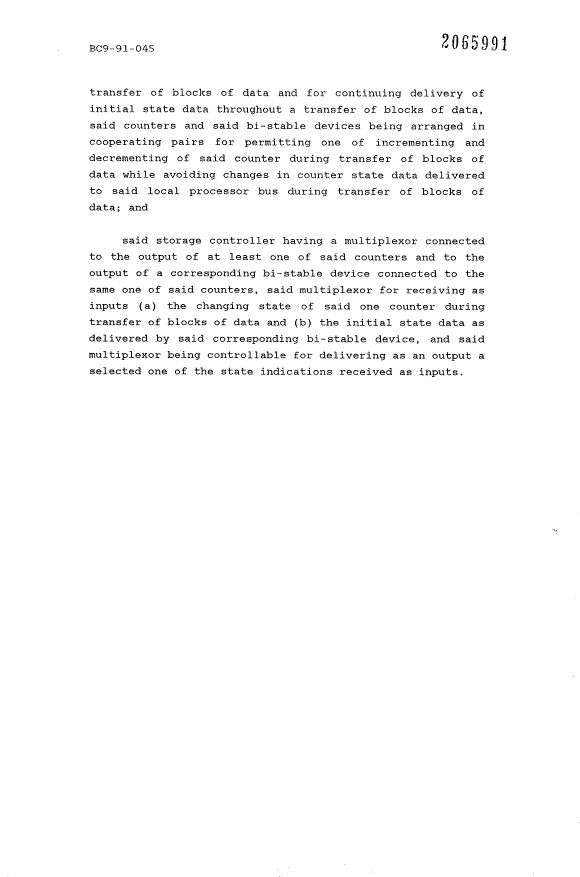 Document de brevet canadien 2065991. Revendications 19940327. Image 3 de 3