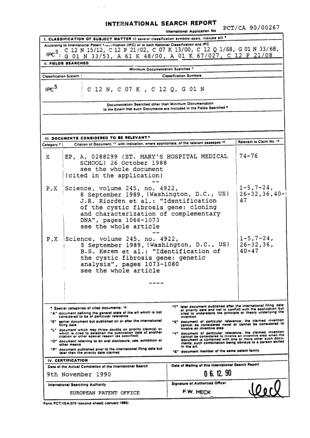 Canadian Patent Document 2066204. PCT 19920205. Image 1 of 176