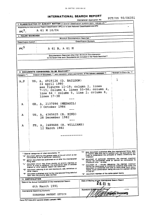 Canadian Patent Document 2067782. International Preliminary Examination Report 19920416. Image 1 of 35