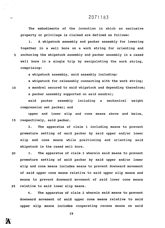 Document de brevet canadien 2071183. Revendications 19960611. Image 1 de 12