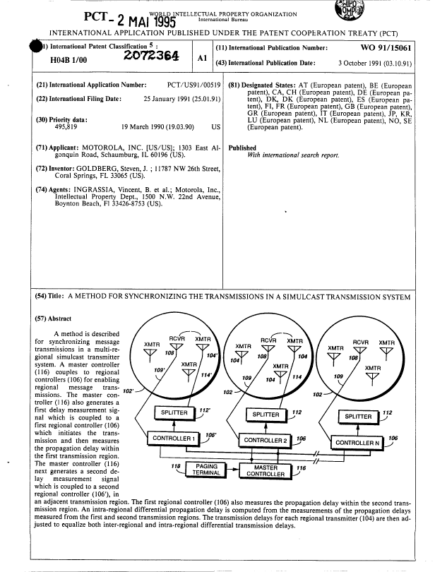 Canadian Patent Document 2072364. Abstract 19950502. Image 1 of 1