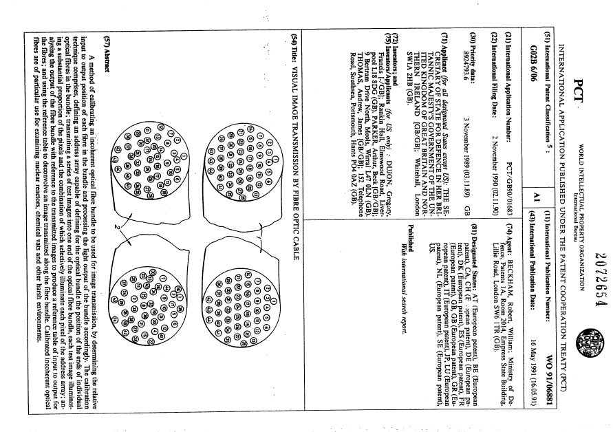 Canadian Patent Document 2072654. Abstract 19910504. Image 1 of 1