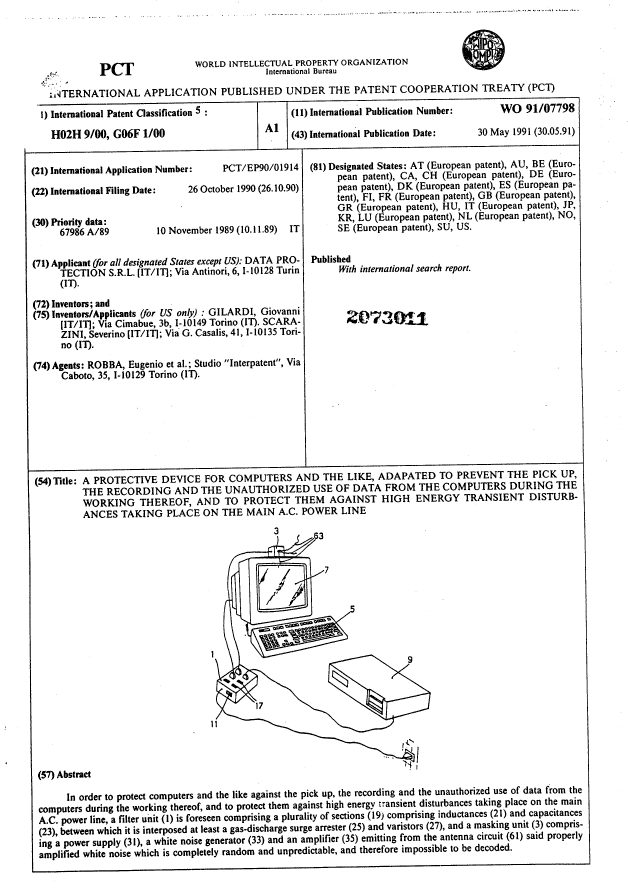 Document de brevet canadien 2073011. Abrégé 19910511. Image 1 de 1