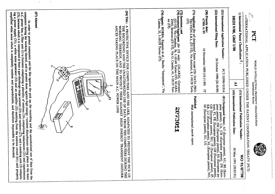 Canadian Patent Document 2073011. Abstract 19910511. Image 1 of 1