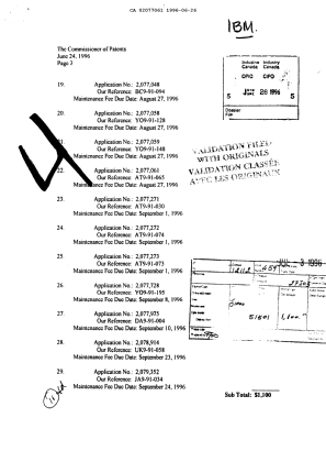 Document de brevet canadien 2077061. Taxes 19951226. Image 1 de 1