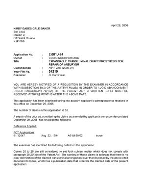 Canadian Patent Document 2081424. Prosecution-Amendment 20060428. Image 1 of 2
