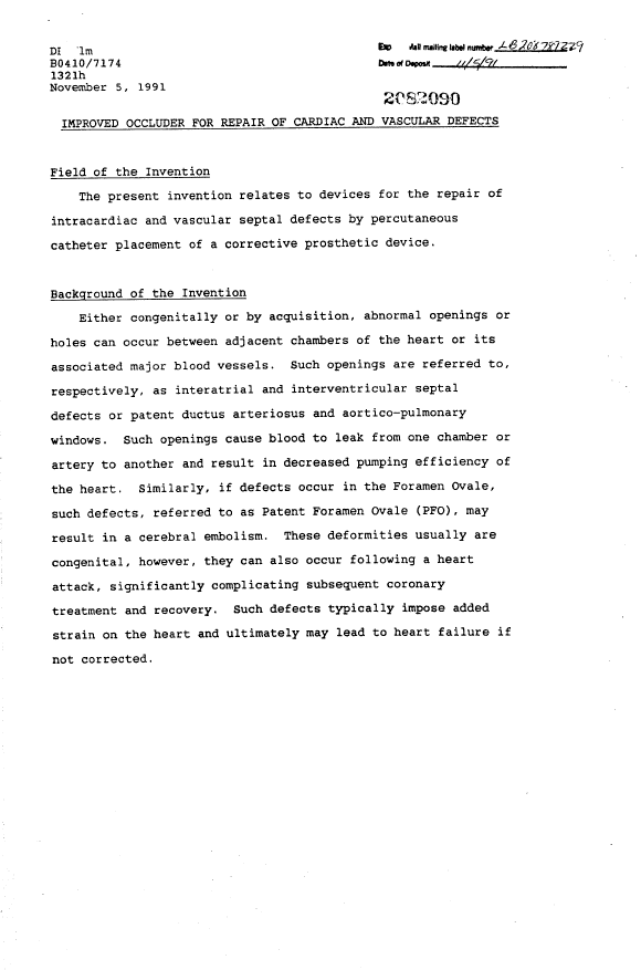 Canadian Patent Document 2082090. Description 19940409. Image 1 of 21